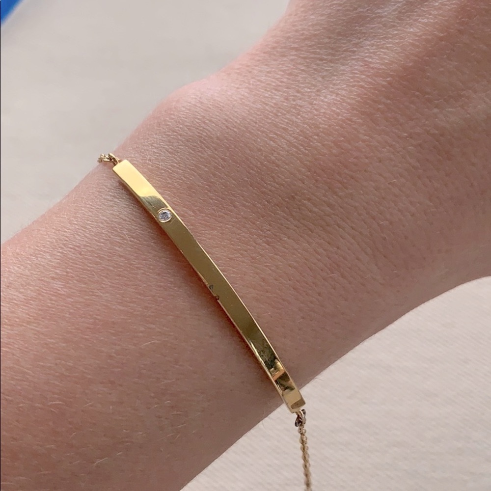 Jennifer Zeuner Bar Bracelet With Diamond 121$